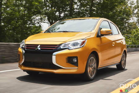 2021 Mitsubishi Mirage (U.S. prototype version)